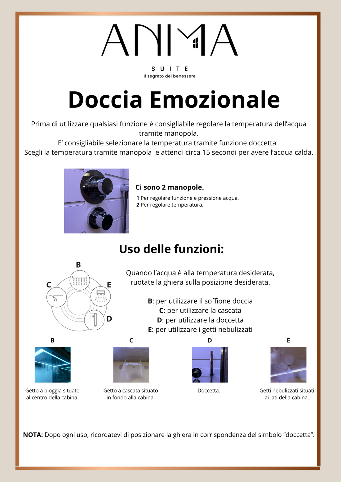 Doccia emozionale, Anima Suite